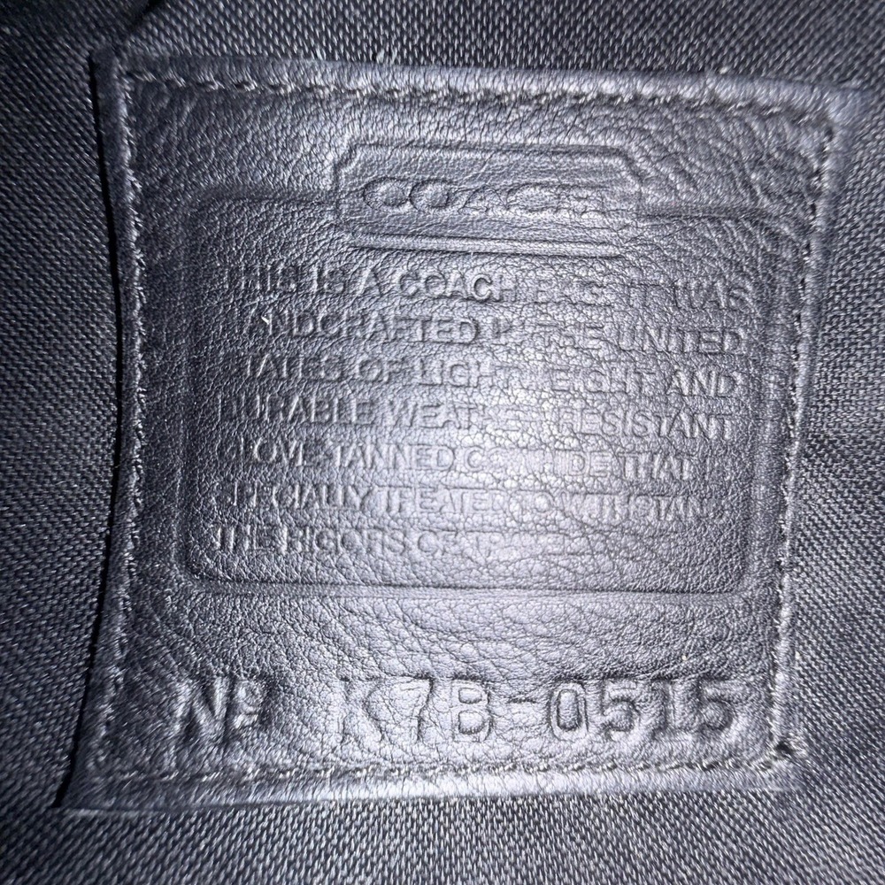 Vintage Coach Canteen Waist Fanny Pack Sling Black Leather Bag Purse 1997 - Picture 9 of 15